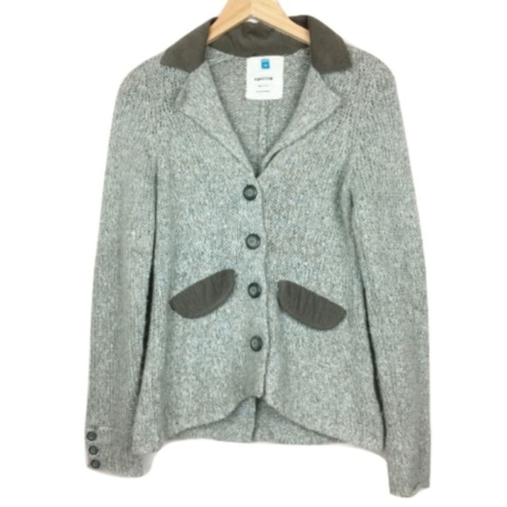 Anthro Sparrow Elbow Patch Cardigan